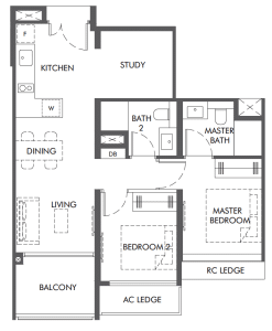 the-hill-at-one-north-floor-plan-2+study-2b-s4-singapore